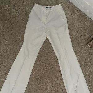 Zara Off White Straight Pants